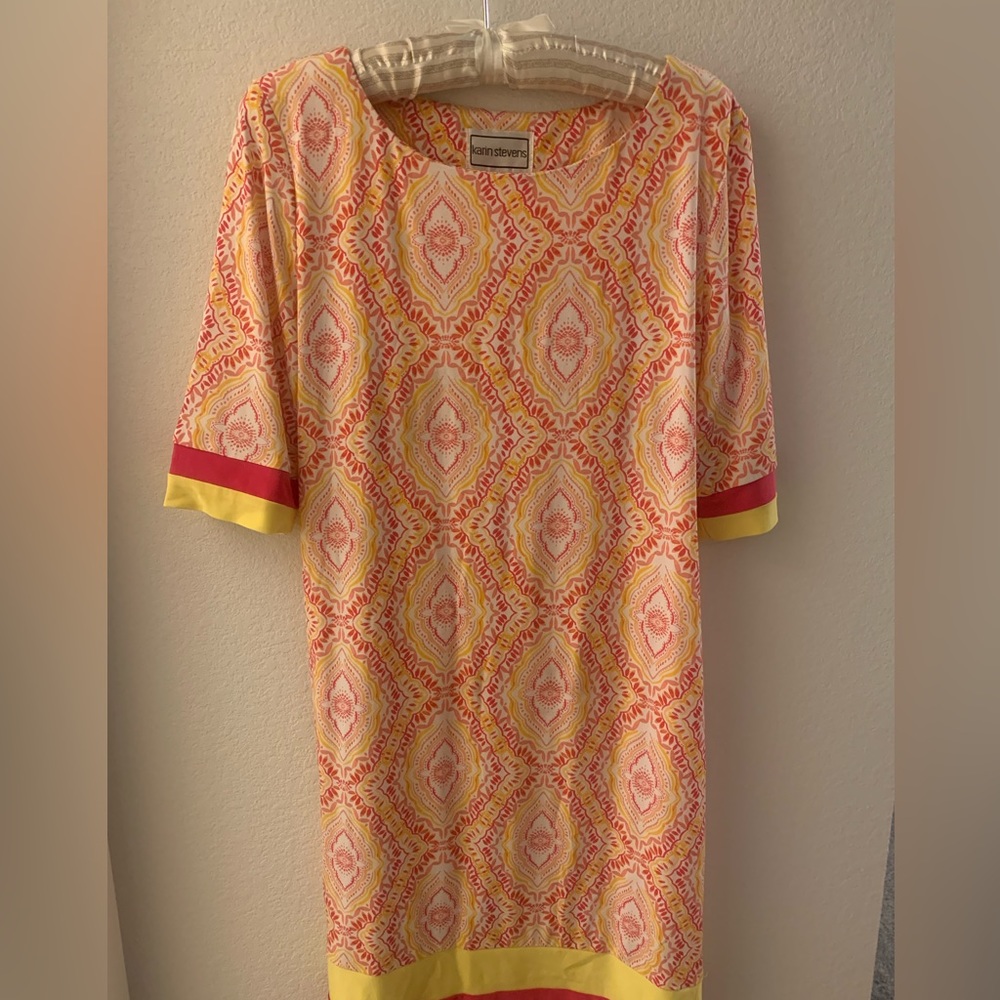 Karin stevens multi color dress.